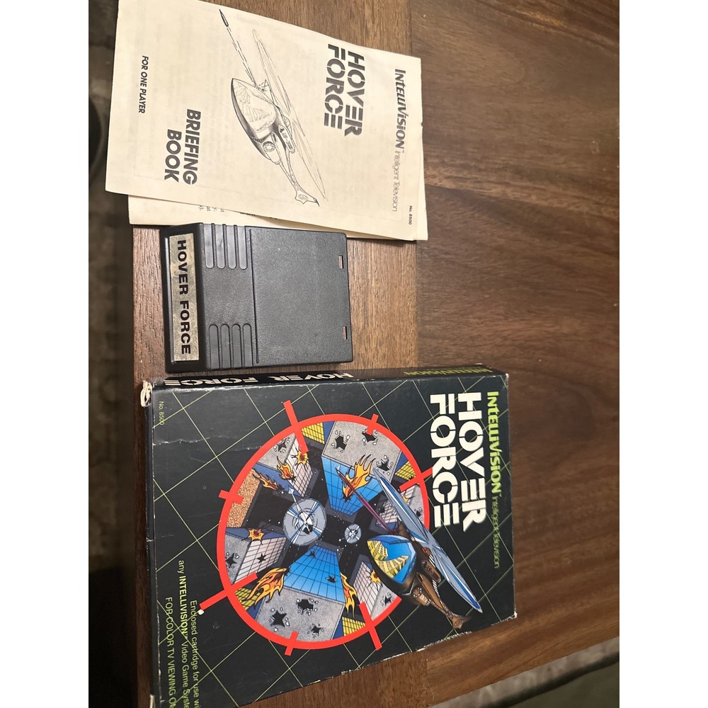 Hover Force Intellivision Game Cartridge with Box and Manual INTV 8500 Retro